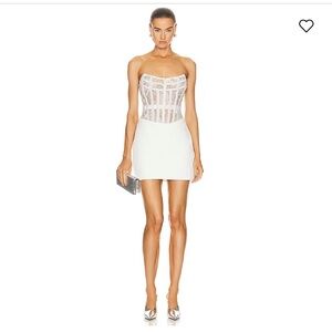 Retrofete White Moni Corset Dress